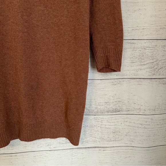 Vince Vince V Neck Cashmere Wool Sweater Dress - Picture 9 of 14